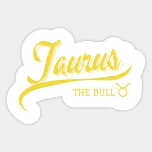 Taurus Retro Zodiac Sticker